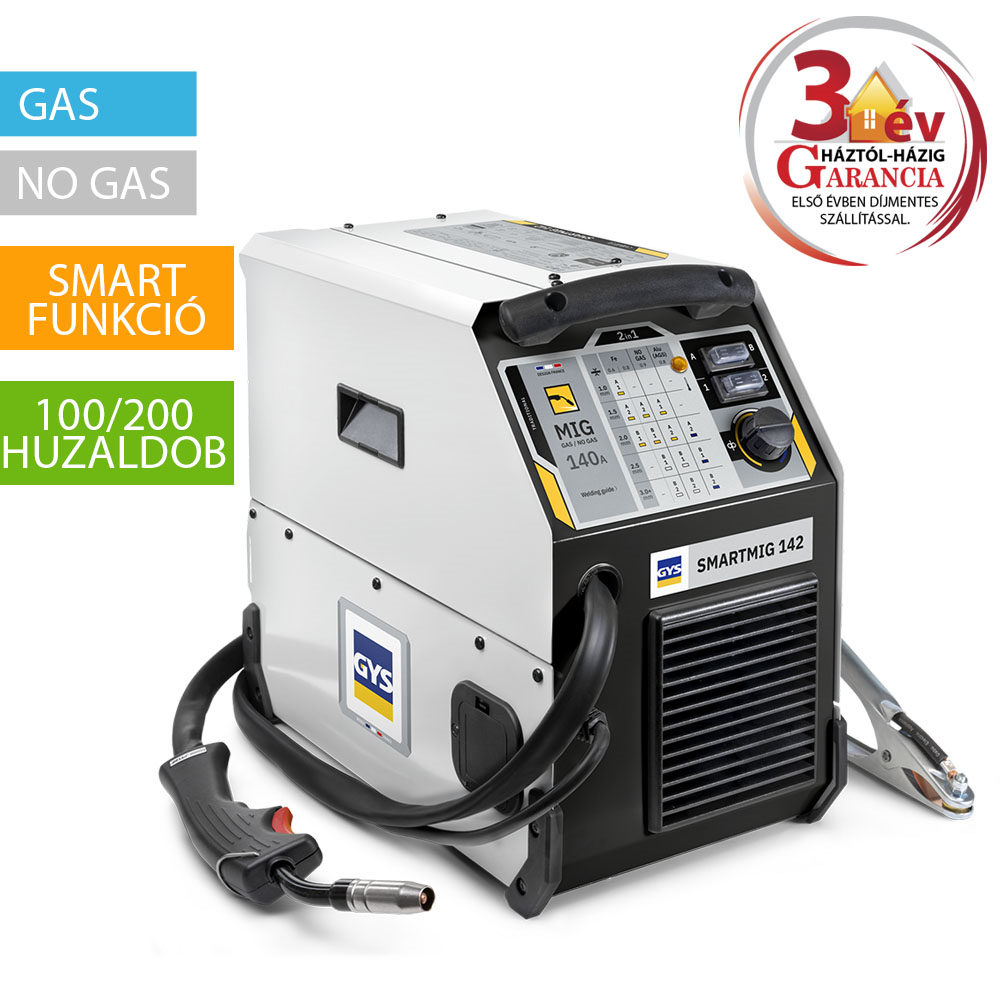 GYS SMARTMIG 142 fogyóelektródás "CO" gép termék fő termékképe