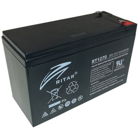 Ritar RT1270ES-F1 zárt ólomakkumulátor 12 V/7 Ah termék fő termékképe
